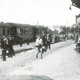 Bild0159 Bahnhof Bleidenstadt mit dem Bahnhofsvorsteher Wilhelm Blum.