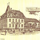 Kalenderbild VR-Bank Untertaunus 1983 Gasthaus 