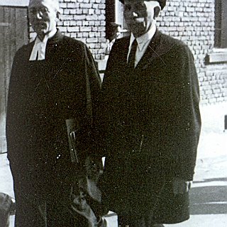 Bild0185 Fritz Donsbach, ev. Pfarrer und August Krieger (Bürgermeister von Seitzenhahn).