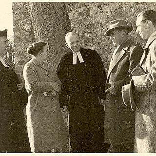 Bild0434 Dekan May aus Wehen, Evmarie Hoppe, Pfr. Gotfried Hoppe, Ludwig Petri und Heinz Frankenbach