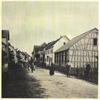 Kalenderbild VR-Bank Untertaunus 1983 Neuhof Limburger Strasse (abgebildet im VR-Bank Kalender 1983)
