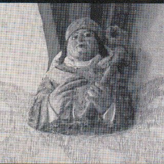 Bild1741 Abschlußfigur im Kreuzgewölbe der Kirche von Niederlibbach
